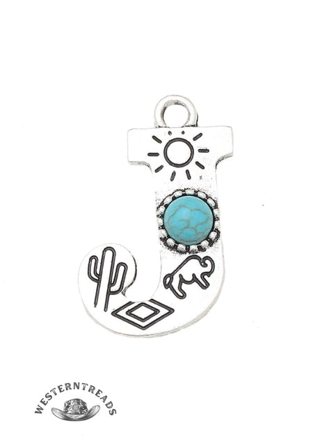 Genuine Turquoise Alphabet Pendant Charms – DIY Jewelry Accessories