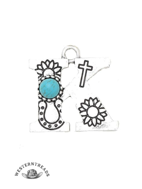 Genuine Turquoise Alphabet Pendant Charms – DIY Jewelry Accessories