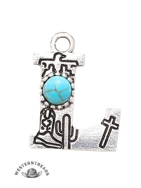 Genuine Turquoise Alphabet Pendant Charms – DIY Jewelry Accessories