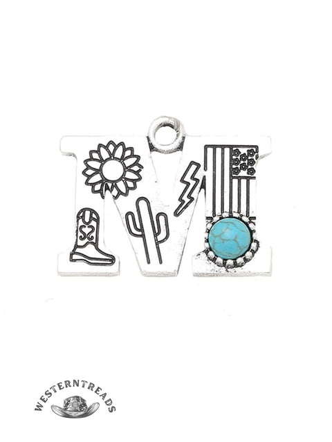 Genuine Turquoise Alphabet Pendant Charms – DIY Jewelry Accessories