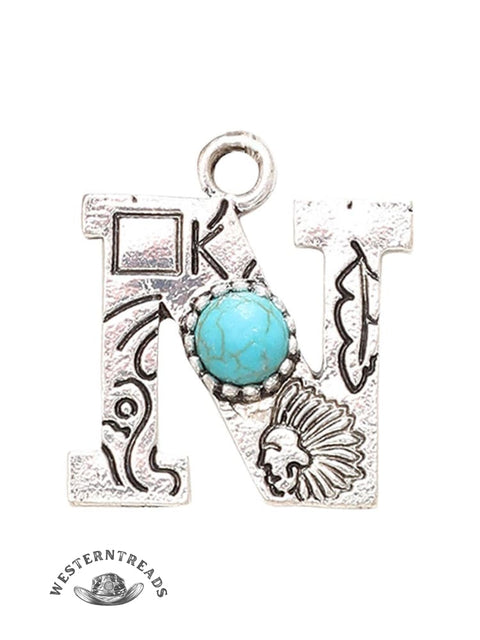 Genuine Turquoise Alphabet Pendant Charms – DIY Jewelry Accessories
