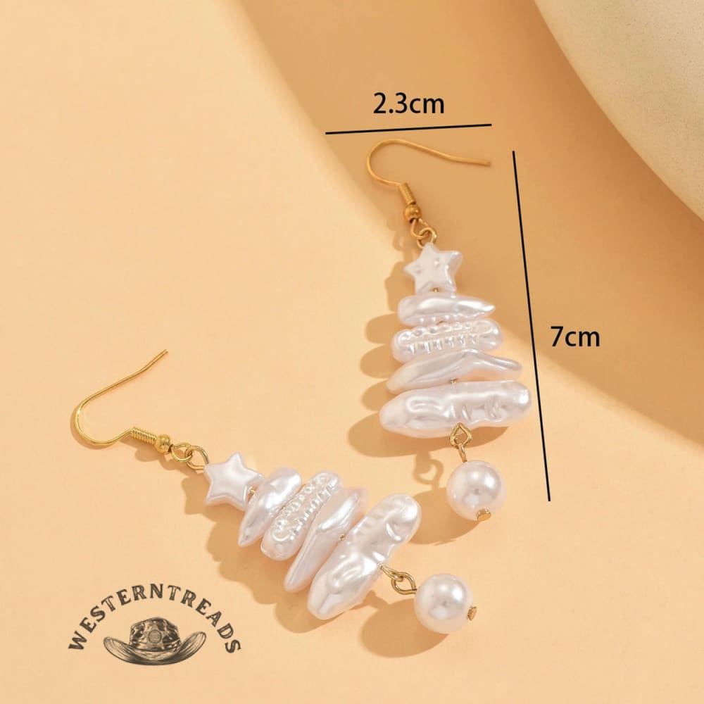 Christmas Tree Baroque Elegant Earrings