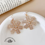 Sparkling Christmas Snowflake Earrings