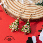 Colorful Christmas Tree Earrings