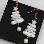Christmas Tree Baroque Elegant Earrings