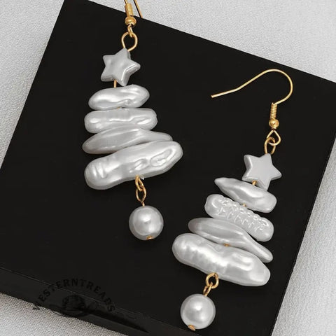 Christmas Tree Baroque Elegant Earrings