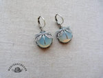 Spherical Dragonfly Earrings in Antique Gold