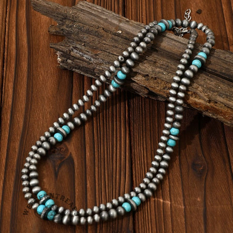Turquoise Stackable Long Necklace