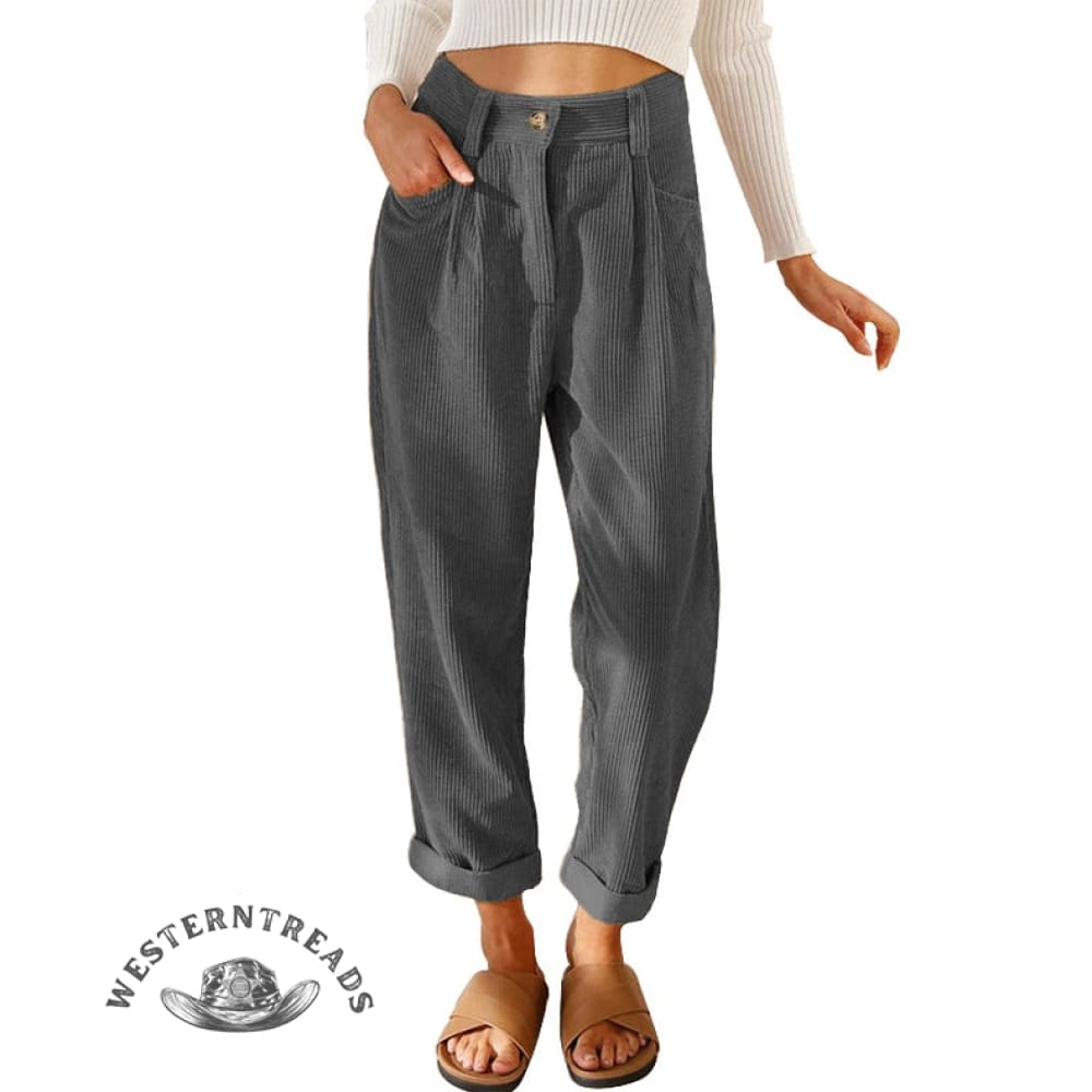 Women's Corduroy Straight Pants
