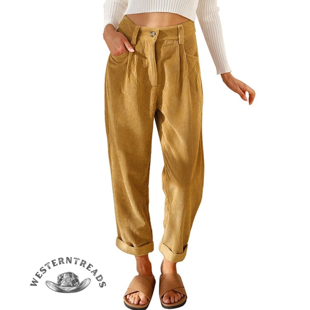 Women's Corduroy Straight Pants