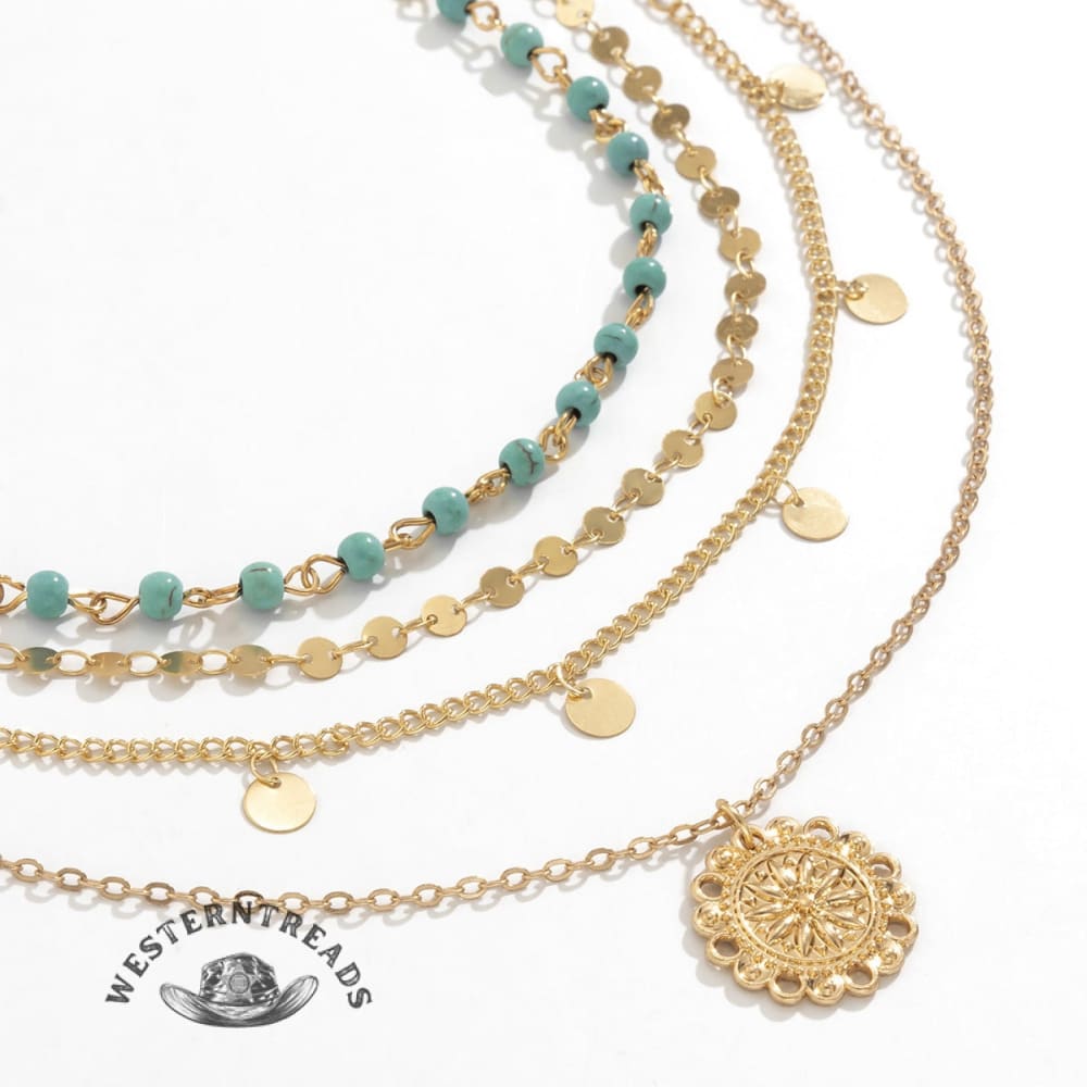 Metal vintage necklace