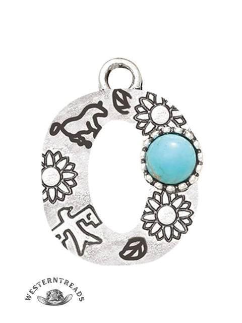 Genuine Turquoise Alphabet Pendant Charms – DIY Jewelry Accessories