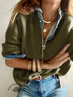 Women's Solid Color Casual Pullover Sweater