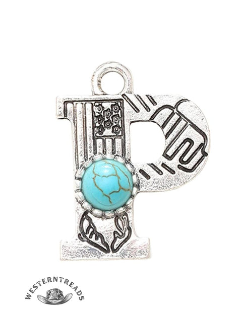 Genuine Turquoise Alphabet Pendant Charms – DIY Jewelry Accessories
