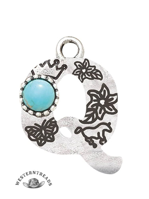 Genuine Turquoise Alphabet Pendant Charms – DIY Jewelry Accessories