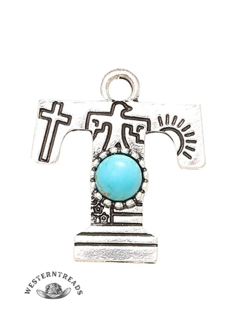 Genuine Turquoise Alphabet Pendant Charms – DIY Jewelry Accessories