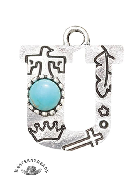 Genuine Turquoise Alphabet Pendant Charms – DIY Jewelry Accessories