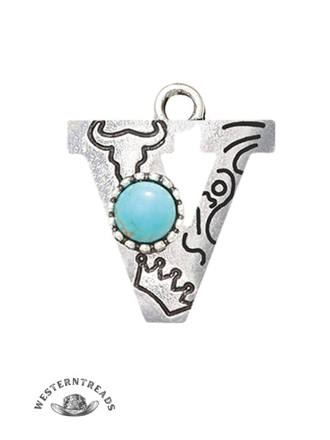 Genuine Turquoise Alphabet Pendant Charms – DIY Jewelry Accessories