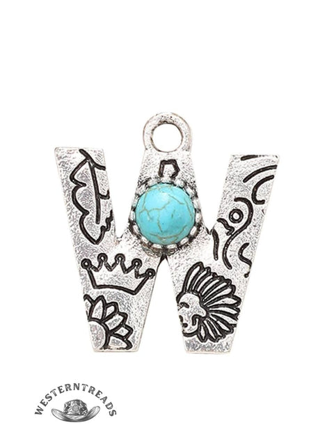 Genuine Turquoise Alphabet Pendant Charms – DIY Jewelry Accessories