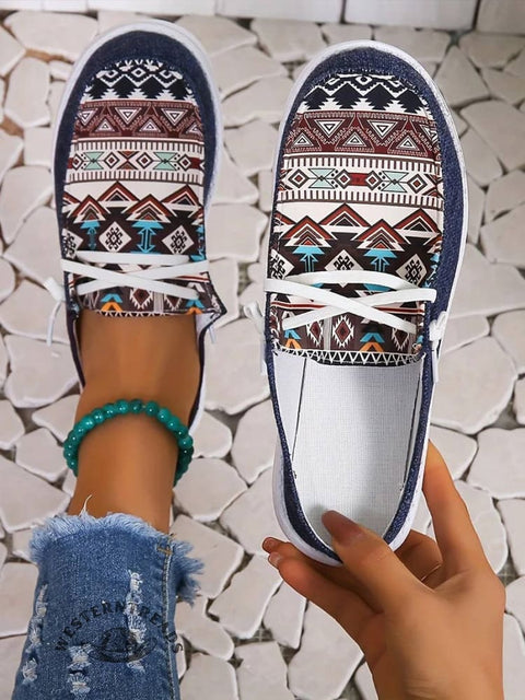 Tribal Pattern Canvas Shoes