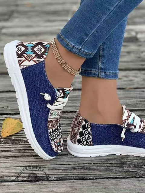 Tribal Pattern Canvas Shoes