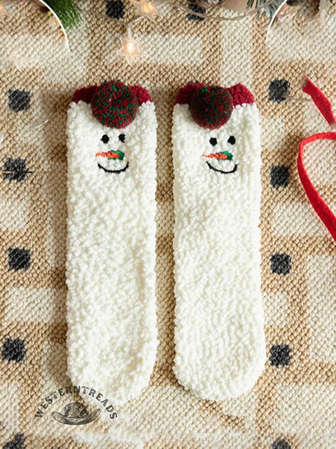 Coral Fleece Christmas Gift Christmas Animal Socks for Men and Women