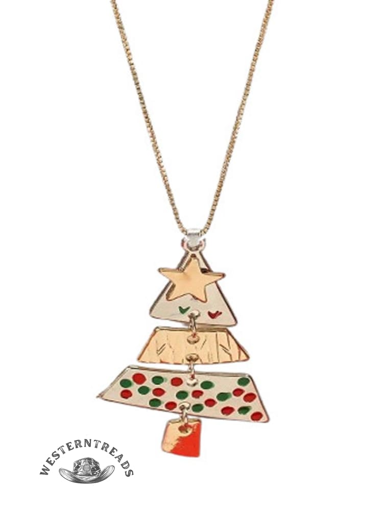 Colorful Christmas Tree Necklace