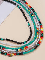 Bohemian Colorful Beaded Necklace Set