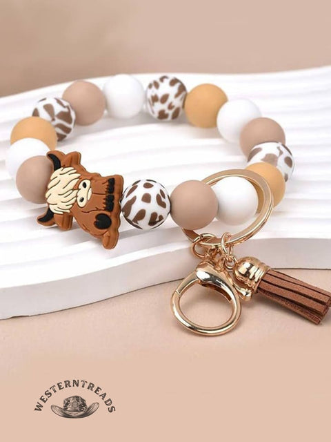 Highland Cattle  Bead Bracelet