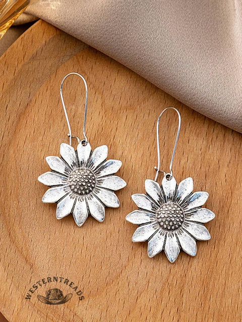 Retro Sunflower Women's Earrings
