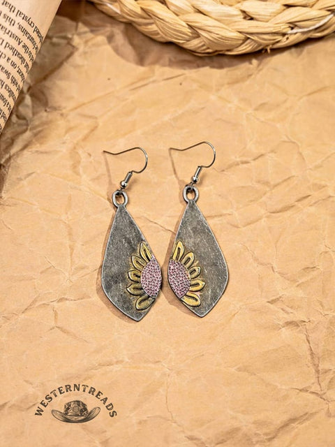 Retro Sunflower Women's Earrings