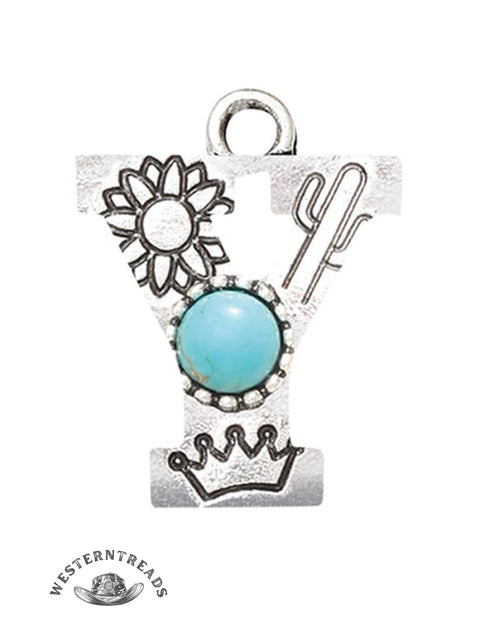 Genuine Turquoise Alphabet Pendant Charms – DIY Jewelry Accessories