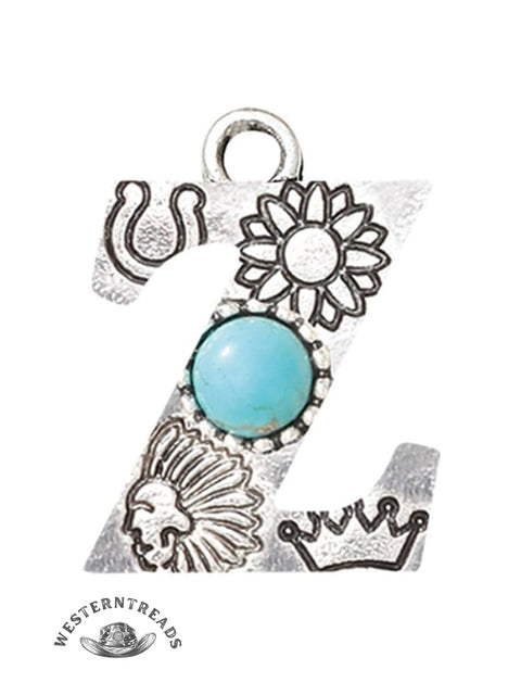 Genuine Turquoise Alphabet Pendant Charms – DIY Jewelry Accessories