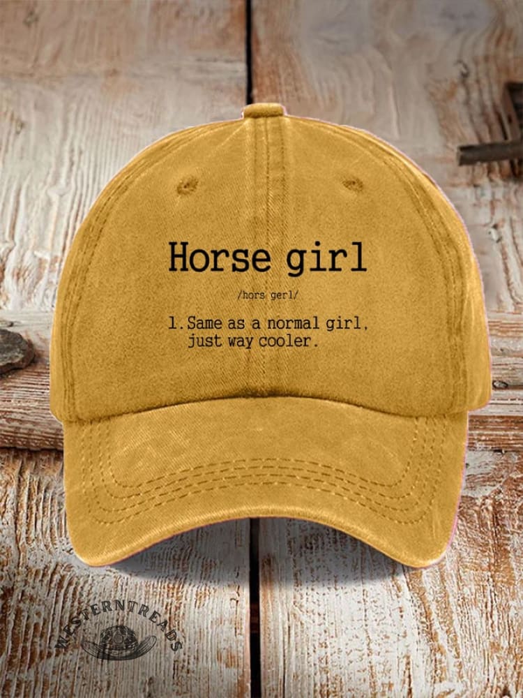 Horse Girl Printed Unisex Hat