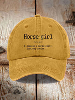 Horse Girl Printed Unisex Hat