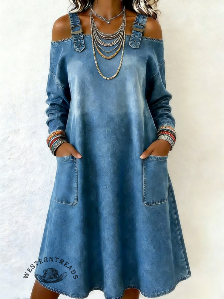 Women's Casual Denim Dress