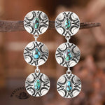 Vintage Ethnic Turquoise Earrings