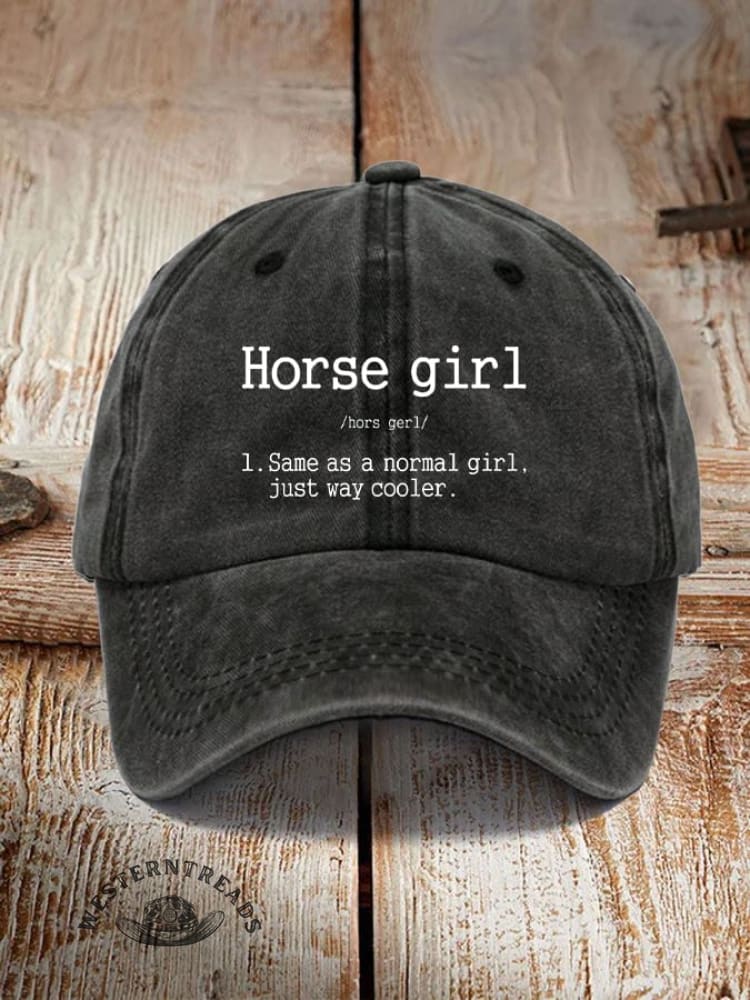 Horse Girl Printed Unisex Hat