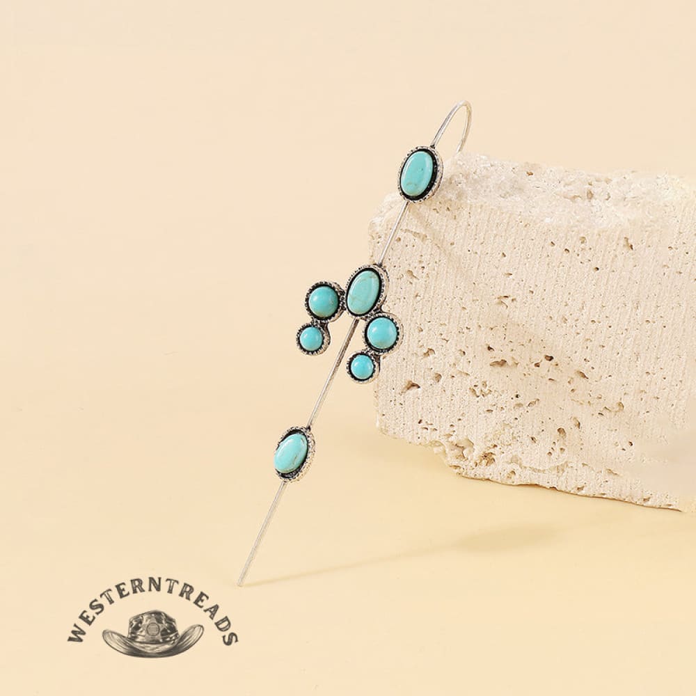 Single Chic Turquoise Earring