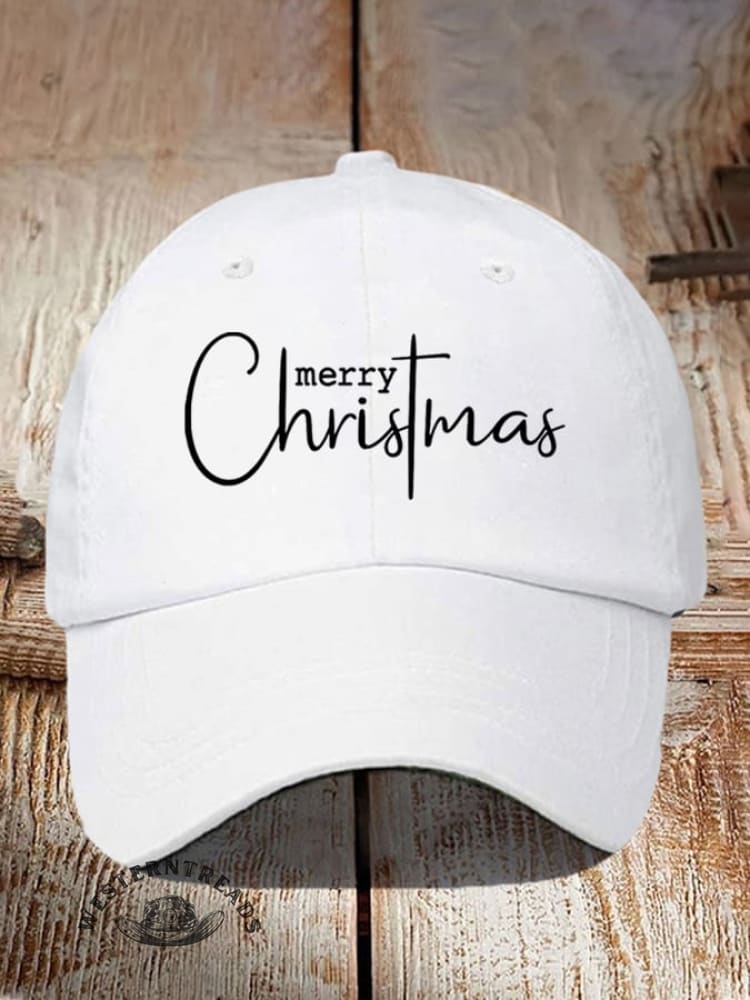 UnisexMerry ChristmasPrint Baseball Cap