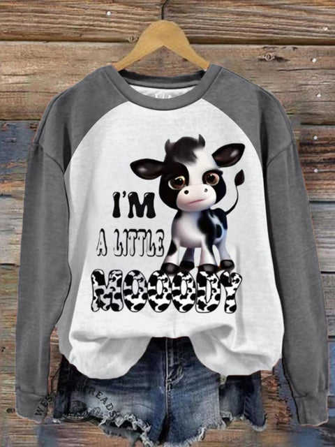 I'm A Little Moooody Long Sleeve Sweatshirt