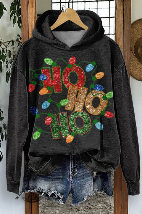 Christmas Lanterns Print Sweatshirt