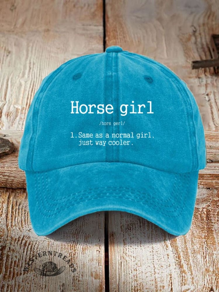 Horse Girl Printed Unisex Hat