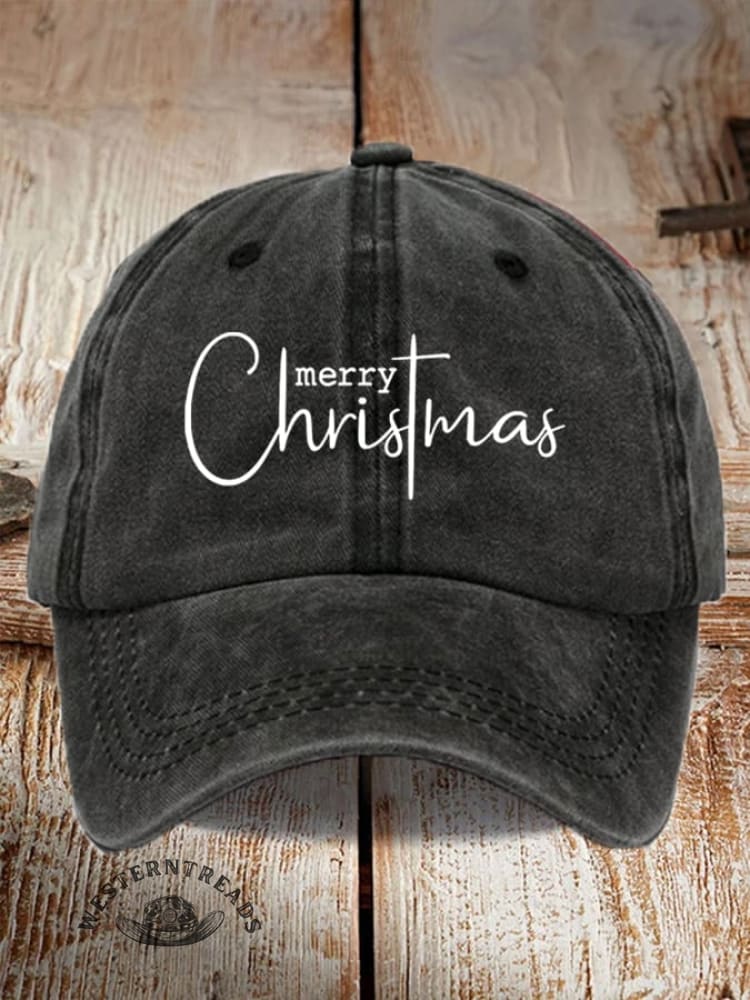 UnisexMerry ChristmasPrint Baseball Cap