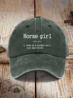 Horse Girl Printed Unisex Hat