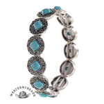 Turquoise vintage ethnic style light-weight bracelet