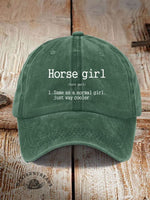 Horse Girl Printed Unisex Hat