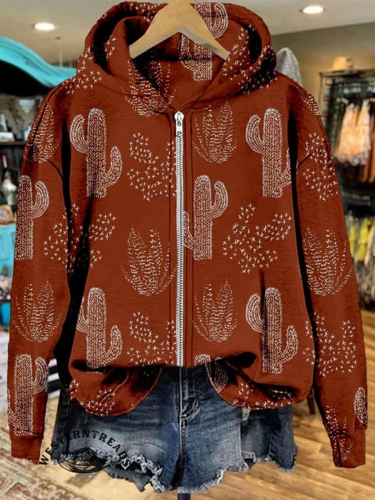 🔥Hot Sale🔥Women's Vintage Print Casual Sweatshirt