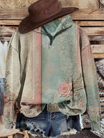 Vintage Retro Print CasualSweatshirt
