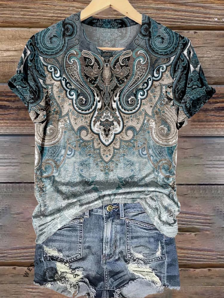 Paisley Print T-shirt
